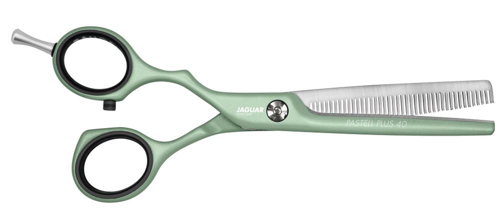 Ножницы филировочные Jaguar White Line Pastell Plus Offset Matcha 40 Left 5.25" для левши