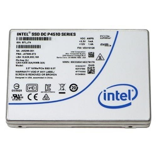Жесткий диск SSD 2.5" 1Tb Intel P4510, 2850/1100, 70000 IOPS, TLC 3D NAND, U.2, PCI-E 3.0 x4 (SSDPE2KX010T801)