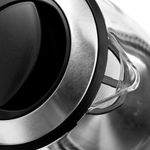 Чайник BRAYER BR1044BK, 2 л, 2200 Вт, закрытый нагревательный элемент, стекло, черный