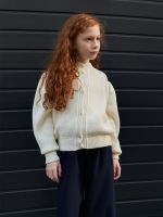 Кардиган для девочки AT1058 молочный