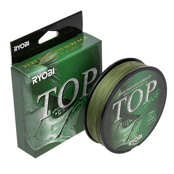 Шнур TOP PE4X-120M 6,0/d-0.405mm Dark green Ryobi