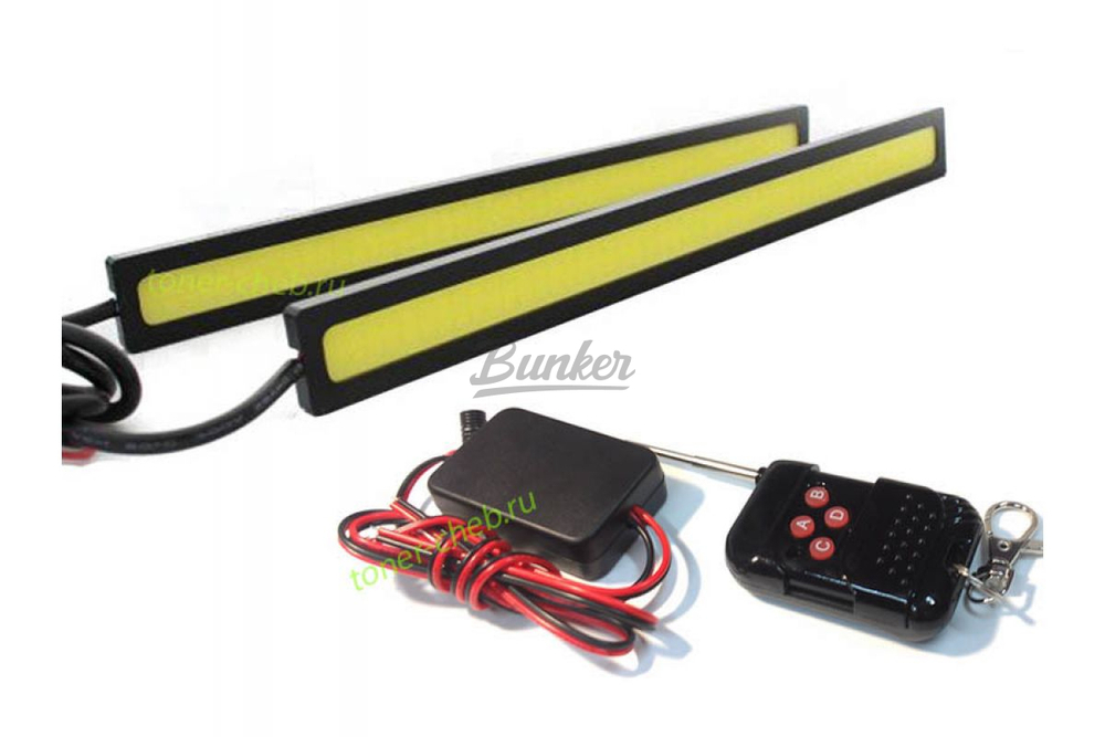 ДХО + стробоскоп (2 белые световые панели)