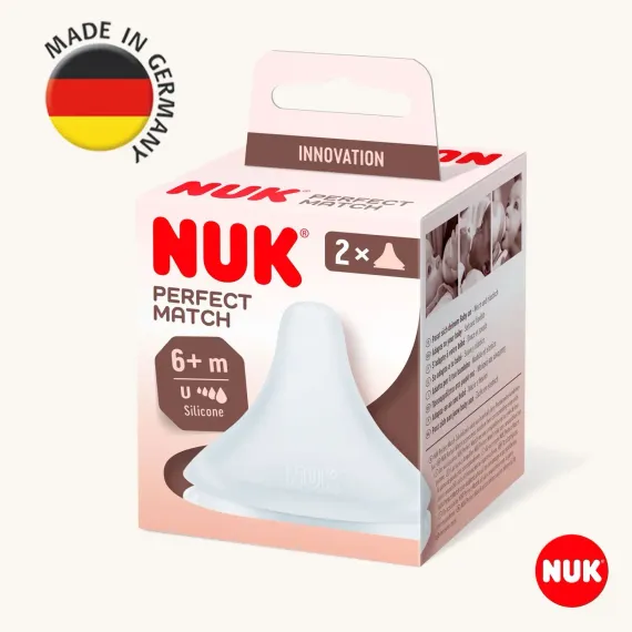 Соска Nuk силикон (переменный поток) 2 шт.