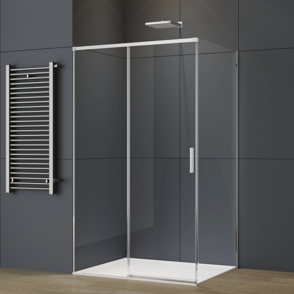 Душевой уголок Софт 2 (Soft 2) Vincea VSR-3SO29013CL, 1300*900, хром, стекло прозрачное