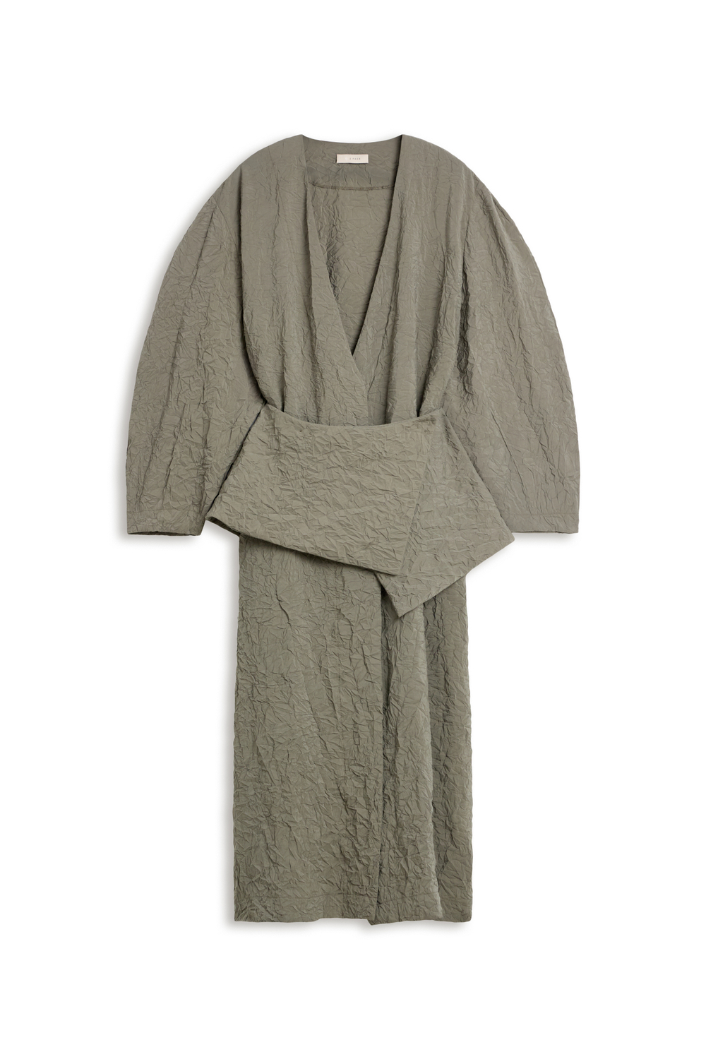 Платье maxi с баской Invitation olive