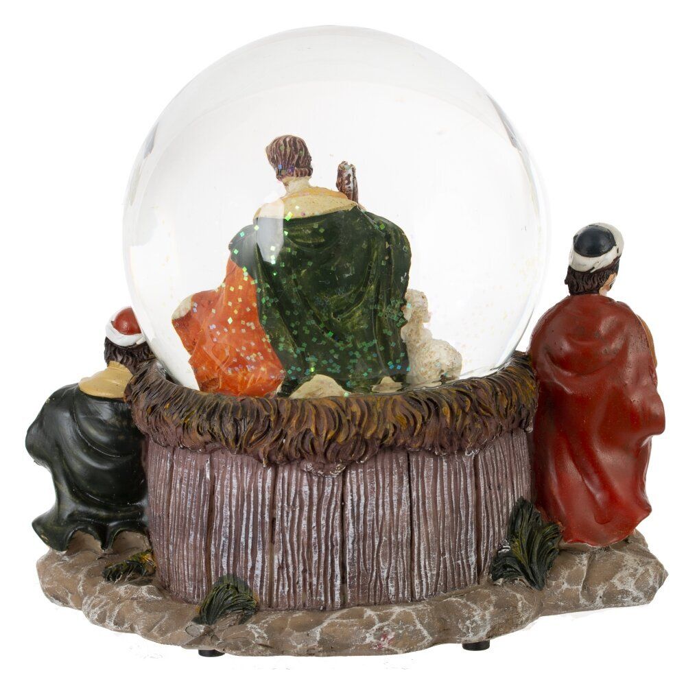 GAEM Фигурка декоративная "Рождество" в стекл шаре (ключ, музыка), D 10 см, L16 W12,5 H16,5 см