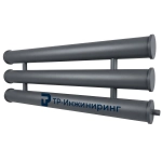 Регистр отопления РСП-3x57x3,0-1000 трёхрядный секционный с плоскими заглушками