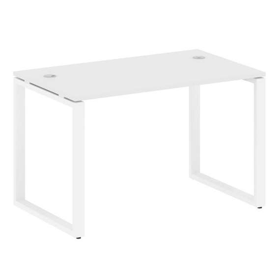 Metal System Стол письменный на О-образном м/к БО.СП-2 Белый/Металл Белый 1200*720*750