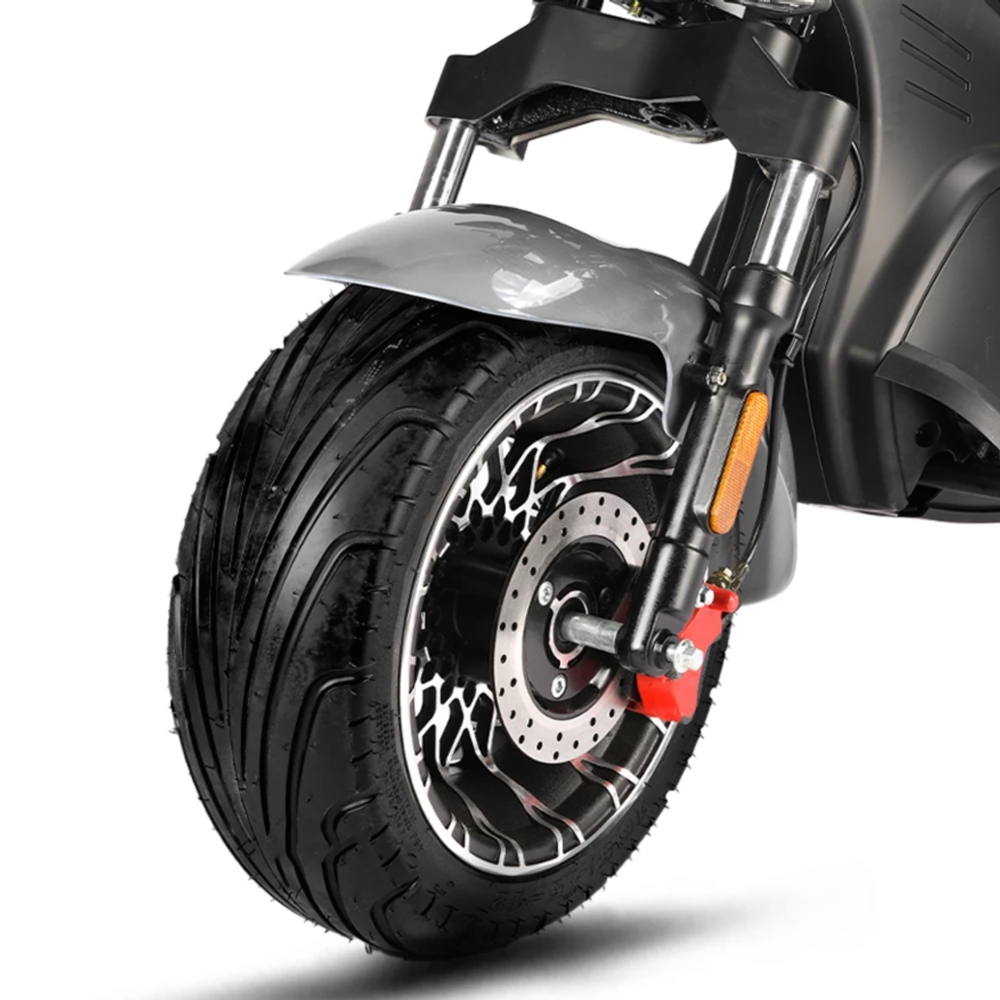 Электроскутер CityCoco WHITE SIBERIA BLACK SEA (SILVER) 5000W