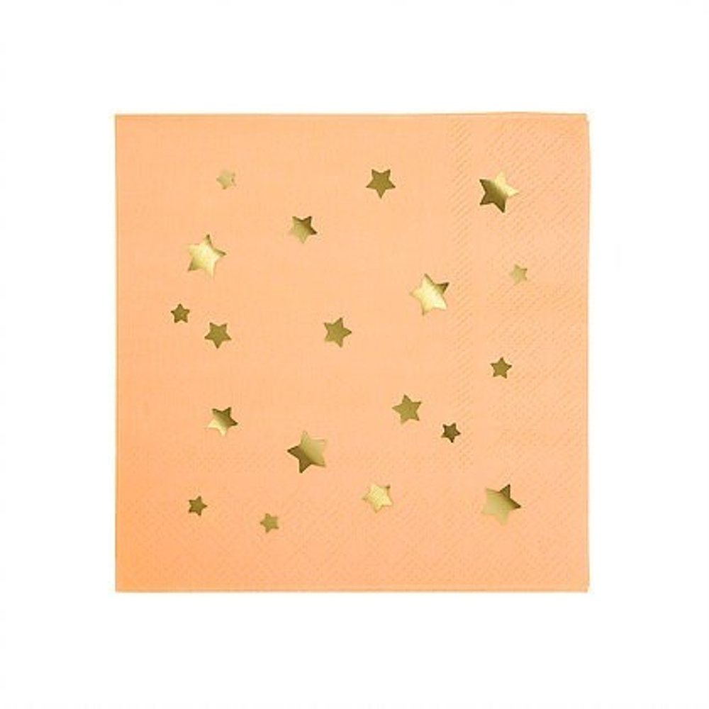 Салфетки цветные маленькие "Jazzy Star" 16шт