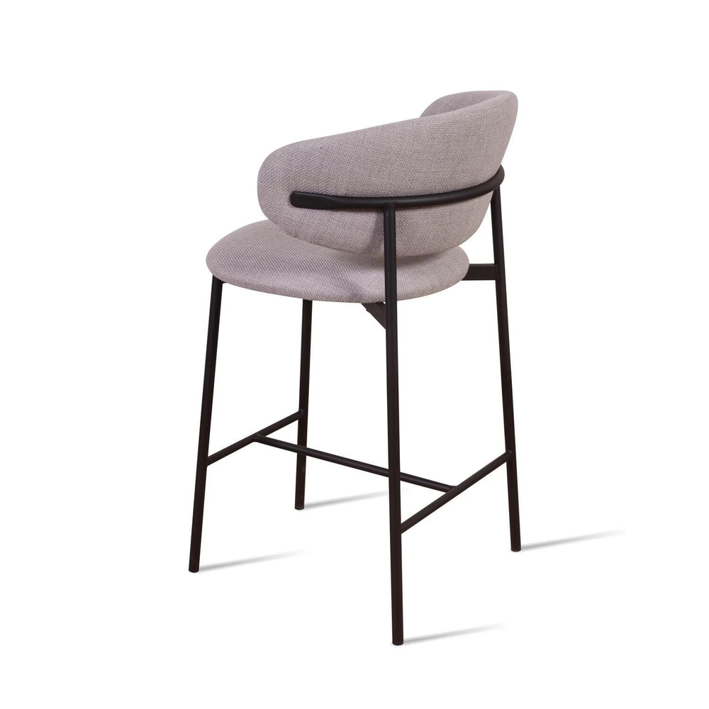 Стул полубарный Adele, рогожка wellton 912, серый