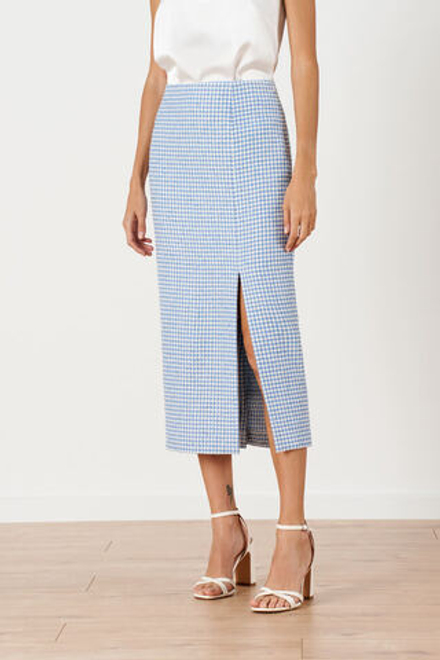 4878 Юбка женская (молочно-голубой)