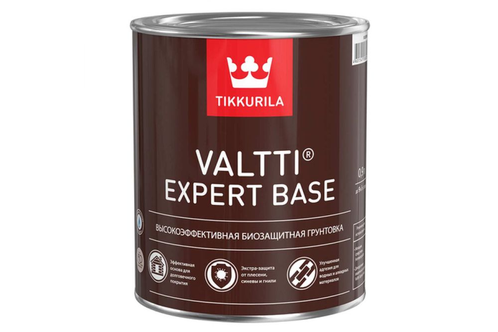 Грунтовка TIKKURILA VALTTI EXPERT BASE высокоэффективная, биозащитная 9л 700009580