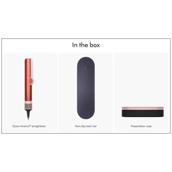 Выпрямитель Dyson Airstrait HT01 Gift Edition, клубнично-бронзовый/розовый румянец (Strawberry Bronze/Blush Pink) EU