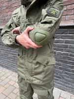 Тактический костюм горка с наколенниками и налокотниками олива