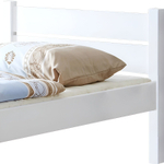 Кровать деревянная 90х200 из сосны Бора, с основанием кровати, белый