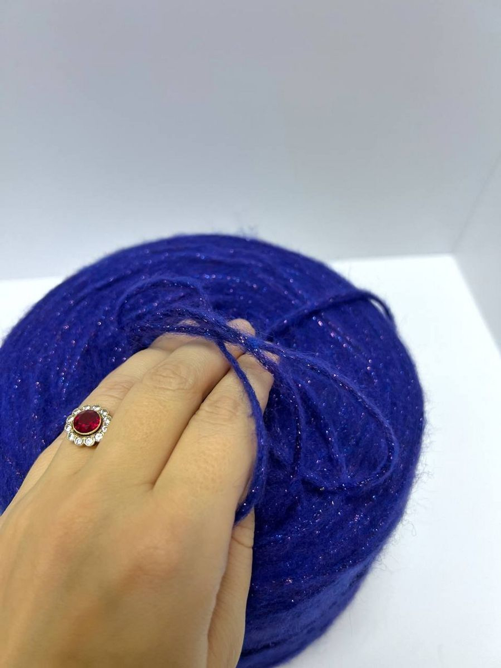 Пряжа шнур люрекс с мохером Спетакколо