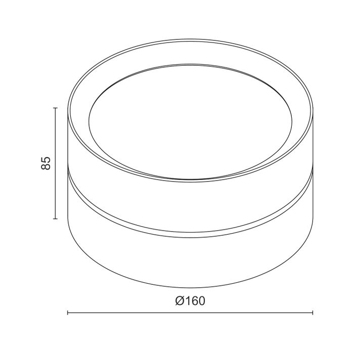 Накладной светодиодный светильник Ledron BARREL White