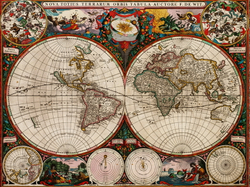 Покрывало «Средневековая карта мира»