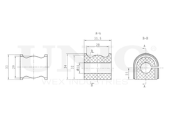 Втулка заднего стабилизатора UNIO RMP-10102
