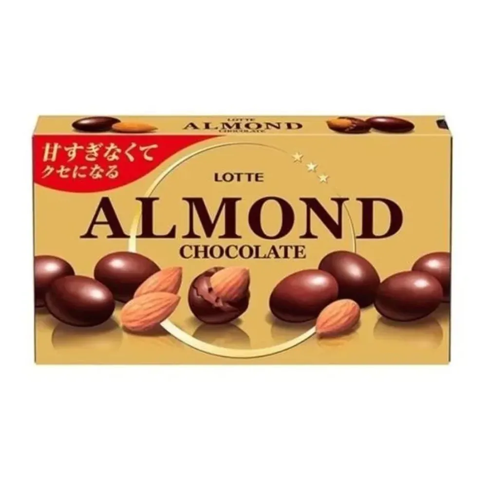 Миндаль в шоколаде , Lotte, 86гр., 1/10/80