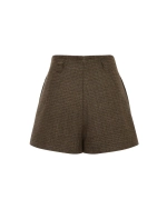 Шорты в клетку, Кофейный