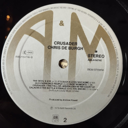 Винтажная виниловая пластинка LP Chris de Burgh Crusader (Holland 1979) Just In Time