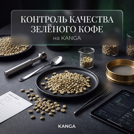 Контроль качества зелёного кофе на KANGA: как вкус начинается задолго до обжарки.