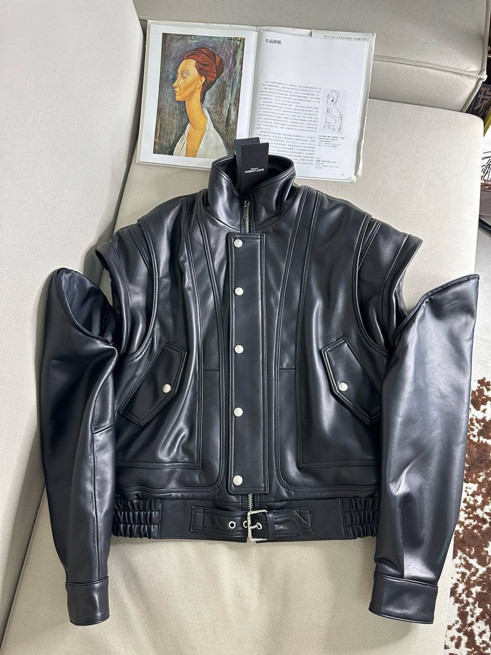 Кожаная куртка Yves Saint Laurent, арт. 476781887