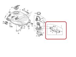06160-KPP-T00 (06160-KPP-T001).  FILTER KIT, FUEL, Honda CBR125, CBR150