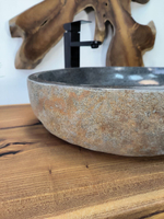 Раковина из речного камня RS-65906 60х43х14 из натурального камня