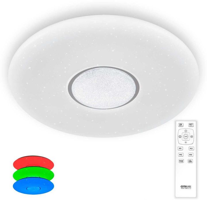 Потолочный светодиодный светильник Citilux Санта CL723680G