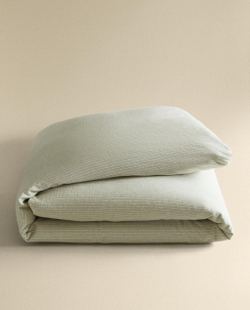 Пододеяльник Zara Home, лён 55%, хлопок 45%, в полоску, 5186/088