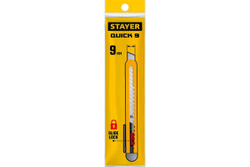 Нож STAYER Quick-9 из АБС пластика, сегментированные лезвия 9 мм 0901_z01