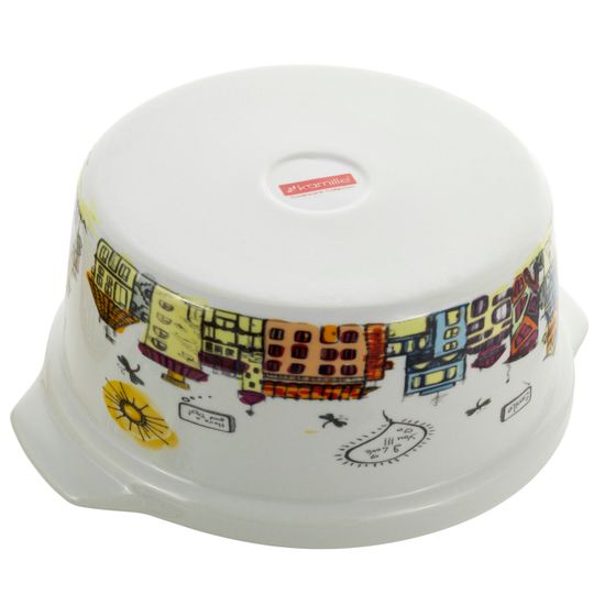 Кастрюля керамическая 1,8 л. с крышкой Kamille KM-6301 (24х21х12 см) в ротанговой корзинке