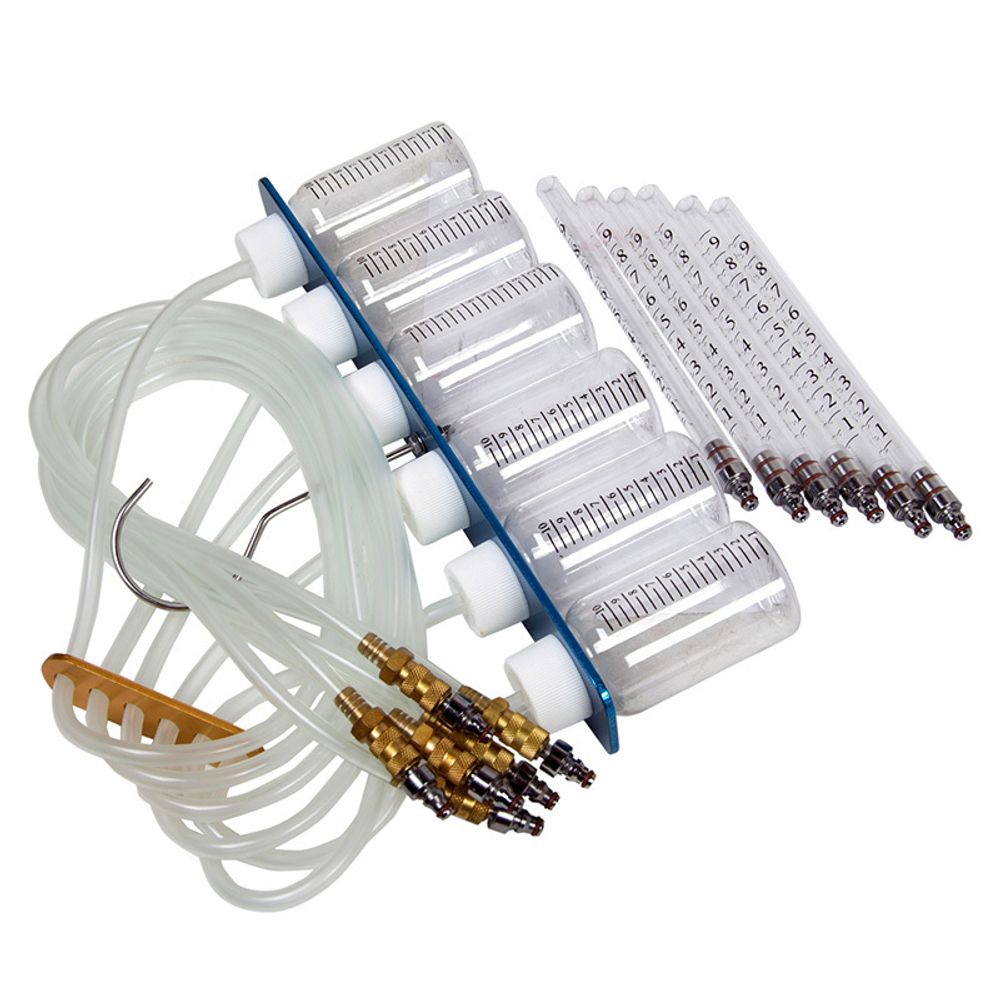 Набор для тестирования дизельных форсунок Common Rail, кейс, 12 предметов МАСТАК 120-04012C