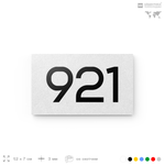 Номер на дверь 921, табличка на дверь для офиса, квартиры, кабинета, аудитории, склада, белая 120х70 мм, Айдентика Технолоджи