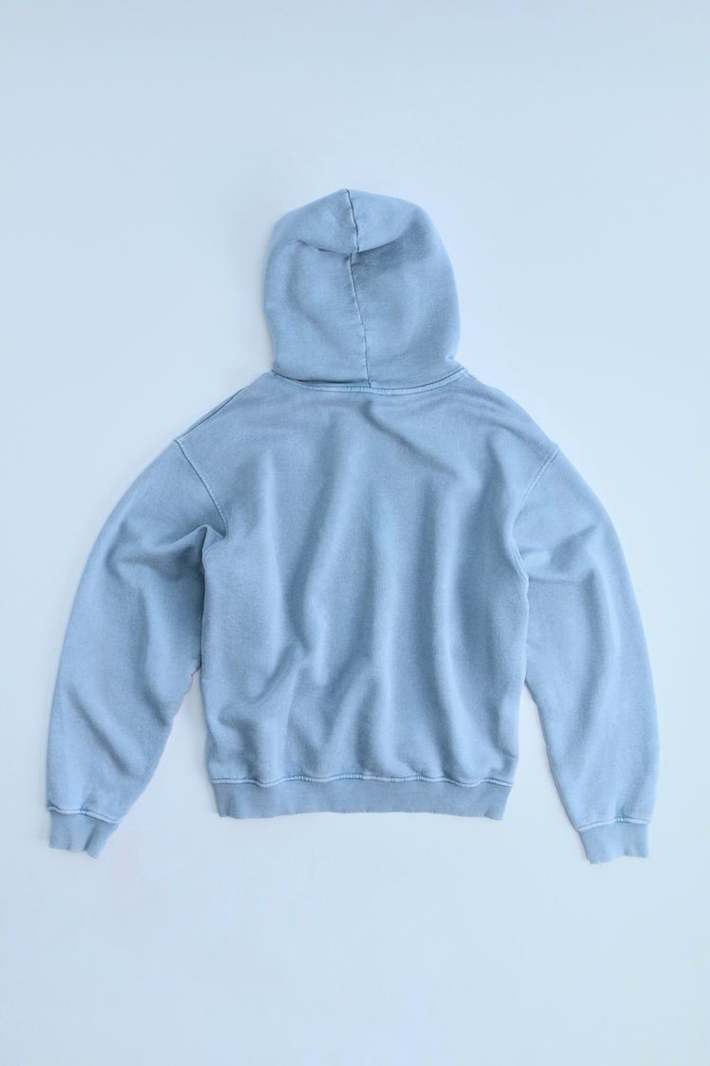 ZARA ХУДИ ИЗ ТКАНИ С ЭФФЕКТОМ ПОТЕРТОСТИ С КАПЮШОНОМ, СИНИЙ