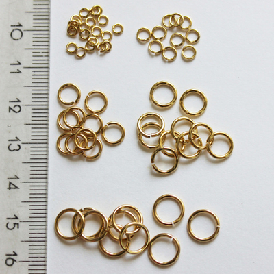 Колечки люкс позолота 3мм 4мм 5мм 6мм 7мм 8мм
