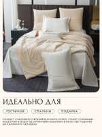 Комплект постельного белья на резинке с одеялом Вельвет Премиум «Утренняя прохлада»