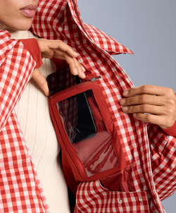 Oysho Легкий водонепроницаемый короткий пуховик Minardi Piume SKI, ярко-оранжевый