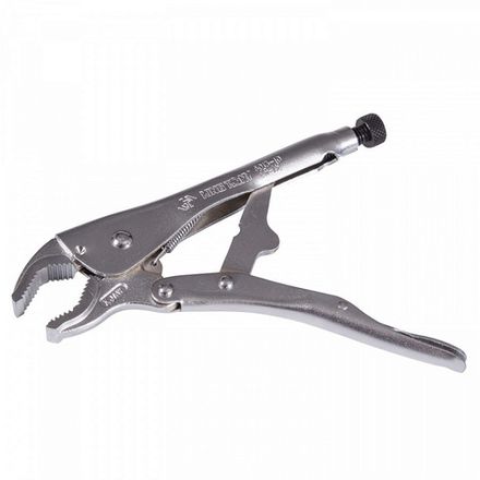 Цена на KING TONY (6013-10R) Зажим с фиксатором 250 мм, с закругленными губками