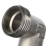 Отвод 90° с наружной резьбой STOUT SFT 0010 - 1" (для стальных труб, латунь никелированная)