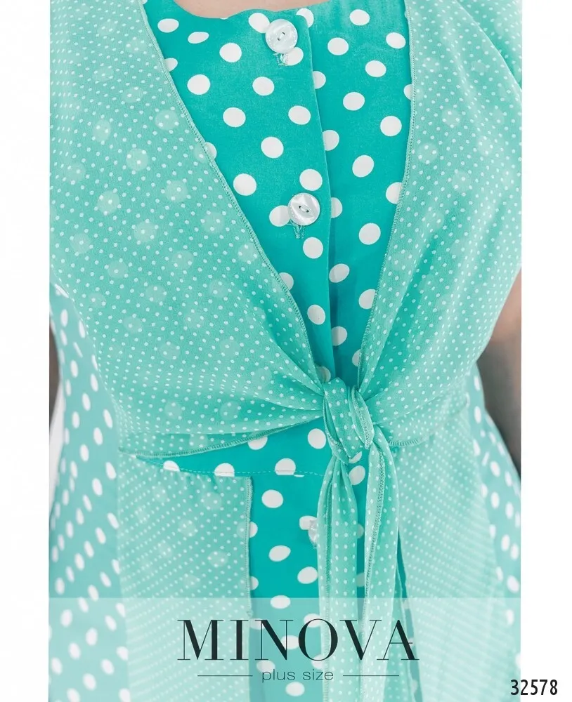 Платье 367-бирюза Minova