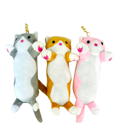 Мягкая игрушка - брелок " Кот-батон " 18 см, в ассортименте