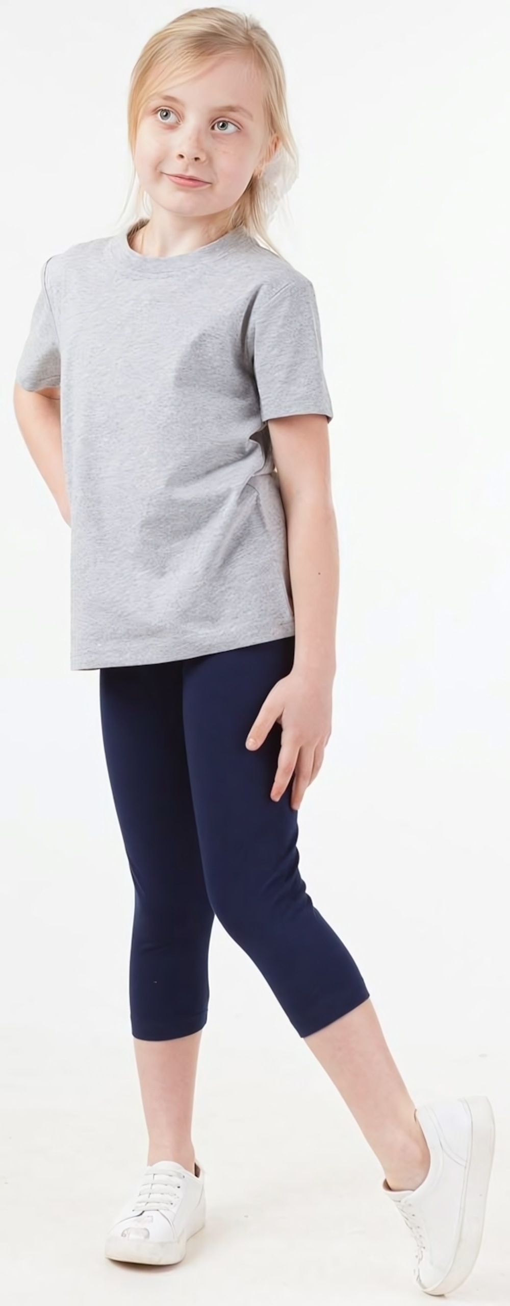 Бриджи д/дев фуллайкра р.110 син (Батик) 00336_BAT