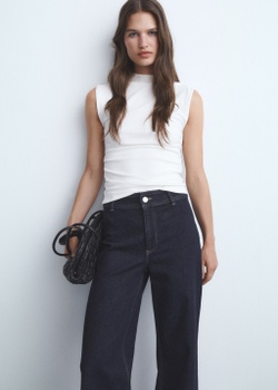 Джинсы-кюлоты Catherin с высокой талией