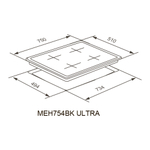 Электрическая варочная панель Meferi MEH754BK ULTRA фото 15