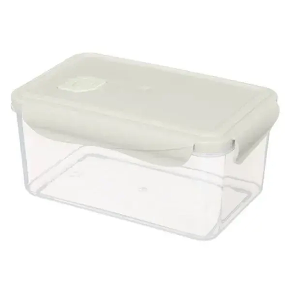 Контейнер для продуктов герметичный с клапаном eco style прямоугольный 1,6л (светло-серы