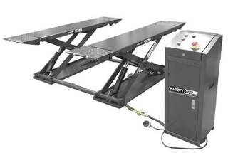 Подъёмник ножничный KraftWell KRW3TN короткий шиномонтажный г/п 3000 кг